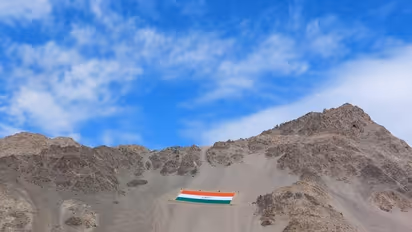 World's largest ‘Khadi national flag’ installed in Leh on Gandhi Jayanti