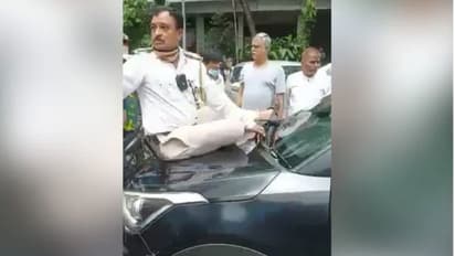 നിയമലംഘനം ചോദ്യം ചെയ്ത പൊലീസുകാരനെ കാറിന്റെ ബോണറ്റില് കെട്ടി വലിച്ചിഴച്ചു; യുവാവ് പിടിയില്