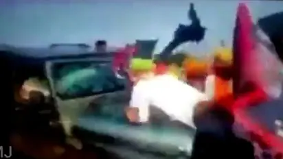 Video emerges of jeep mowing down farmers in Lakhimpur Kheri