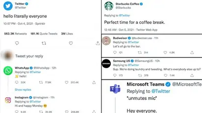 Twitter to Google to Starbucks & more: Take a look at how various companies took swipe at global outage