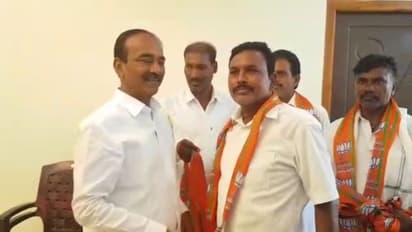 Huzurabad Bypoll: దూకుడుపెంచిన ఈటల... బిజెపిలోకి భారీ చేరికలు (వీడియో)