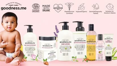 Experience pure certified organic baby skin care with ‘goodnessme’