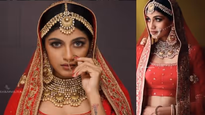 വ്യത്യസ്തമായ ബ്രൈഡൽ ലുക്കിൽ അതീവ സുന്ദരിയായി ശ്രുതി രജനികാന്ത്, വീഡിയോ