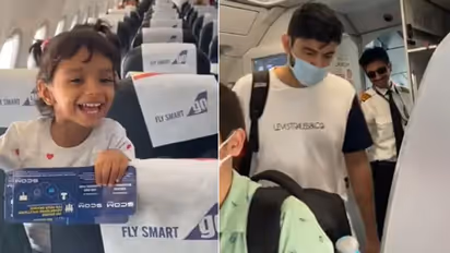 'താന്‍ പറക്കുന്ന വിമാനം പറത്തുന്നത് അച്ഛനാണെന്ന് അറിഞ്ഞപ്പോള്‍'; ആമൂല്യമായി കൊച്ചുകുട്ടിയുടെ പ്രതികരണം.!