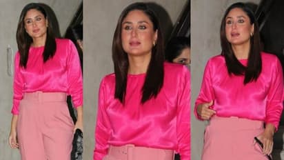 करीना कपूर ने लगाया ढेर सारा मेकअप कि बदल गई चेहरे की रंगत, गुलाबी कपड़ों में यहां आई नजर, ये भी दिखे