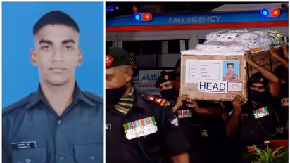 മലയാളി സൈനികൻ വൈശാഖിന്റെ ഭൗതിക ശരീരം തിരുവനന്തപുരത്ത് എത്തിച്ചു, അന്തിമോപചാരമർപ്പിച്ച് പ്രമുഖർ