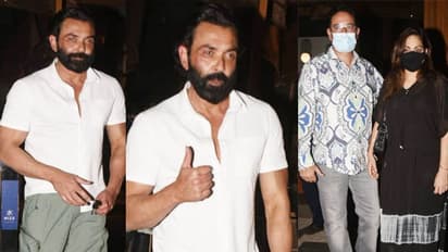 बढ़ी दाढ़ी और बॉबी देओल के चेहरे पर दिखे धब्बे, सलमान खान की बहन-बहनोई के साथ यहां आए नजर, PHOTOS