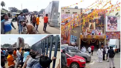 കര്ണാടകയില് തിയറ്ററുകള് തുറന്നു; ടിക്കറ്റുകള് കിട്ടാതായതോടെ കല്ലേറ്