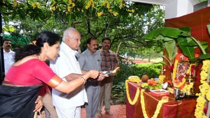 ಬಿಎಸ್‌ವೈ ಮನೆಯಲ್ಲಿ ಆಯುಧ ಪೂಜಾ ಸಂಭ್ರಮ