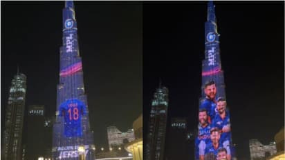 Burj Khalifa: బుర్జ్ ఖలీఫాపై మెరిసిన టీమిండియా కొత్త జెర్సీ.. ఒళ్లు గగుర్పొడిచే వీడియో.. చూస్తే పూనకాలే..