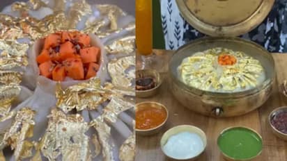 24 കാരറ്റ് സ്വര്‍ണം പൊതിഞ്ഞ് ഭീമന്‍ മോമോ; വിമര്‍ശനവുമായി സോഷ്യൽ മീഡിയ