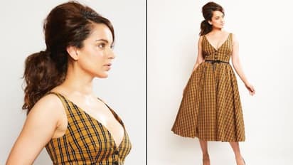Kangana Ranaut oozed hotness in plunging neckline dress; check out her hot pictures