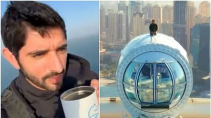 'ഉയരം കൂടുന്തോറും...';ലോകത്തിലെ ഏറ്റവും വലിയ ഒബ്സര്വേഷന് വീലിന് മുകളില് ചായ കുടിച്ച് ശൈഖ് ഹംദാന്, വീഡിയോ