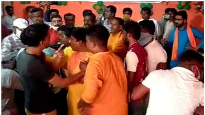 അടി, ഇടി, കസേരയേറ്; നേതാക്കള് നോക്കി നില്ക്കെ ബിജെപി യോഗത്തില് കയ്യാങ്കളി