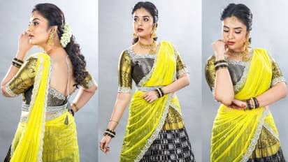 చిలకపచ్చ లంగా వోణిలో రెచ్చగొడుతున్న శ్రీముఖి.. బుట్టబొమ్మ అందాన్ని చూసేందుకు రెండు కళ్లు చాలవు..