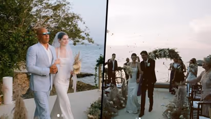 Vin Diesel walks Paul Walker's daughter Meadow Walker down the aisle as she gets married; See photos