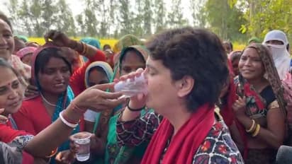 जब खेत में महिलाओं के बीच बैठ गईं प्रियंका गांधी, साथ में खाए आलू पराठे, सबके नाम पूछे और बताईं 7 प्रतिज्ञाएं
