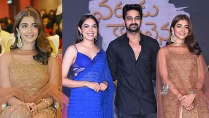 కొత్త ట్రెండ్కి నాంది అవుతున్న పూజా హెగ్డే.. `వరుడు కావలెను` ఈవెంట్లో మెరుపులు