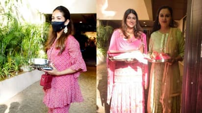 Karwa Chauth 2021: Mira Rajput, Padmini Kolhapure and others celebrate the festival  at Anil Kapoor's house