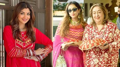 Karwa Chauth : लाल जोड़े में खूबसूरत दिखी शिल्पा शेट्टी तो बहू संग पूजा करने पहुंची करीना कपूर की बुआ