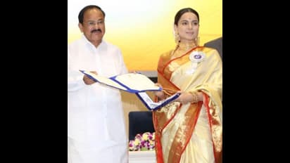 National Film Awards 2021: 4ನೇ ಬಾರಿ ಅತ್ಯುತ್ತಮ ನಟಿ ಪ್ರಶಸ್ತಿ ಮುಡಿಗೇರಿಸಿಕೊಂಡ ಕಂಗನಾ