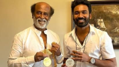 'ഇത് അഭിമാനം', രജനികാന്തിനൊപ്പമുള്ള ഫോട്ടോ പങ്കുവെച്ച് ധനുഷ്