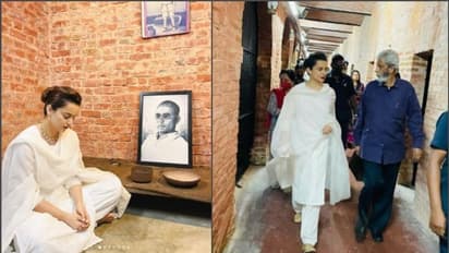 ചിത്രീകരണത്തിന് ആന്ഡമാനില്; സെല്ലുലാര് ജയിലില് സവര്ക്കറുടെ സെല്ലിലെത്തി കങ്കണ റണൗത്ത്