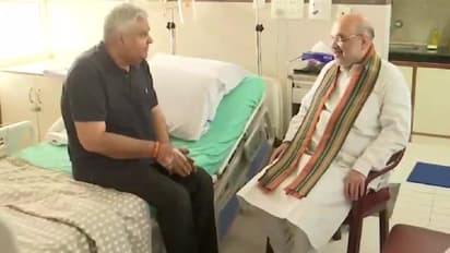 Amit Shah visits Dhankar- এইমসে অমিত শাহ, বাংলার রাজ্যপালের সঙ্গে দেখা করে সুস্থতা কামনা