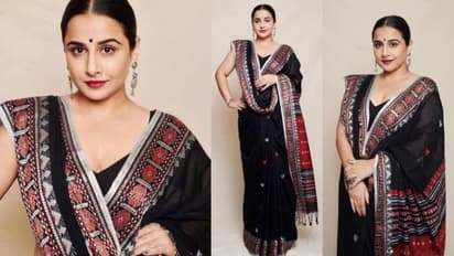 ബ്ലാക്കില്‍ ബ്യൂട്ടിഫുള്‍; സാരി ഇങ്ങനെയും സ്റ്റൈല്‍ ചെയ്യാം; വൈറലായി വിദ്യ ബാലന്‍റെ ചിത്രങ്ങള്‍