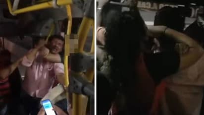 ബസില്‍ വച്ച് ഉപദ്രവിക്കാന്‍ ശ്രമിച്ചു, മൂക്കിടിച്ചുപരത്തി, കഴുത്തില്‍ ചുറ്റിപ്പിടിച്ച് തറയില്‍ വീഴ്ത്തി യുവതി