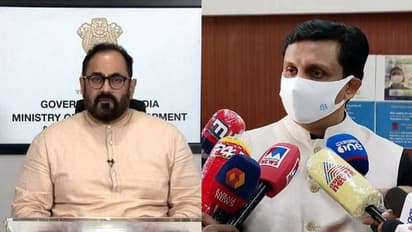 മന്ത്രി മുഹമ്മദ് റിയാസ് കേന്ദ്ര മന്ത്രി രാജീവ് ചന്ദ്രശേഖറുമായി കൂടിക്കാഴ്ച നടത്തി