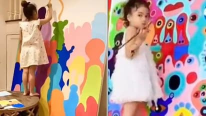 'നിറങ്ങള്‍' പകര്‍ന്ന് അഞ്ച് വയസുകാരി; വീഡിയോ കണ്ടത് ആറ് ദശലക്ഷം പേര്‍