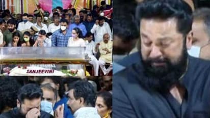 கடவுளே... இது என்ன கொடுமை! புனீத் ராஜ்குமார் உடலை பார்த்து தலையில் அடித்து கொண்டு கதறி அழுத பிரபலங்கள்!