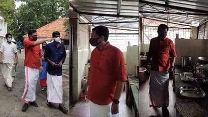 തൈക്കാട് റസ്റ്റ് ഹൗസിൽ മിന്നൽ പരിശോധന നടത്തി മന്ത്രി: ശോചനീയാവസ്ഥയിൽ ഉദ്യോ​ഗസ്ഥന് ശകാരം