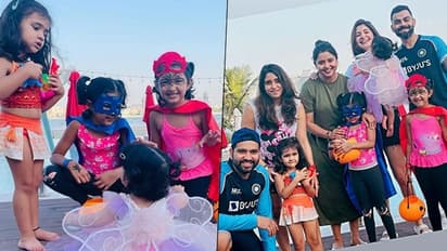 Virat Kohli, Anushka Sharma celebrate Halloween with the cricket team, see pictures and videos here