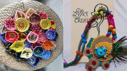 Diwali Home Decore - দীপাবলিতে ঘর সাজান হ্যান্ডমেড প্রদীপে, আর নিজেকে সাজান জাঙ্ক জুয়েলারিতে