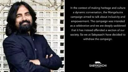 'Deeply saddened': Sabyasachi withdraws Mangalsutra ad campaign after MP minister's 'ultimatum'