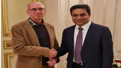 పారిస్లో కేటీఆర్ను కలిసిన అనుకోని అతిథి.. ఆయన గురించి తెలుసుకుని ప్రశంసించిన కేటీఆర్