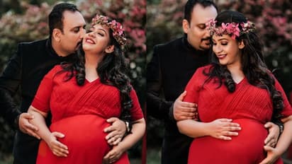 Sowbhagya Venkitesh| ചുവപ്പ് ഗൗണില്‍ അതിമനോഹരിയായി സൗഭാഗ്യ; വൈറലായി  മെറ്റേണിറ്റി ഫോട്ടോഷൂട്ട് ചിത്രങ്ങള്‍