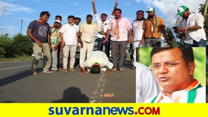 ಹಾನಗಲ್ ಮಣ್ಣಿಗೆ ಹಣೆಮಣೆದು ಕ್ಷೇತ್ರ ಪ್ರವೇಶಿಸಿದ ಶ್ರೀನಿವಾಸ್ ಮಾನೆ