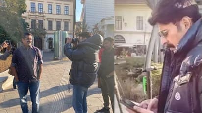 Mammootty| ഹംഗറിയയിലും ക്യാമറാമാനായി മമ്മൂട്ടി, പോസ് ചെയ്ത് ആന്റോ ജോസഫ്