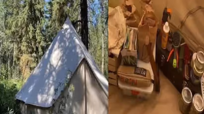 കാടിന് നടുവിൽ കൂടാരത്തിൽ താമസം, കക്കൂസിന് പകരം ബക്കറ്റ്, കമ്പുകൾ കൂട്ടിക്കെട്ടി കട്ടിൽ, യുവതിയുടെ ജീവിതം