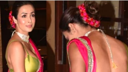 Diwali 2021: 48 ಅಂದ್ರೆ ನಂಬ್ತೀರಾ ? ಪಿಂಕ್ ಸೀರೆಯಲ್ಲಿ ಬಾಯ್‌ಫ್ರೆಂಡ್ ಜೊತೆ ಮಲೈಕಾ ಹಬ್ಬ