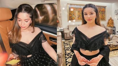 काले रंग के ऑफ शोल्डर लहंगे में नजर आईं सचिन की लाडली सारा, लोगों ने ब्रेकअप को लेकर पूछा बड़ा सवाल