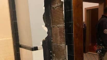 തിയറ്റർ ചുമരുകൾക്കുള്ളിൽ രണ്ട് ദിവസമായി കുടുങ്ങിക്കിടന്ന് യുവാവ്, ഒടുവിൽ ഭിത്തി തുരന്ന് മോചിപ്പിച്ചു