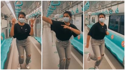 கிழிந்த பேன்ட் போட்டுகொண்டு... மெட்ரோ ரயிலில் செம்ம குத்தாட்டம் போட்ட லட்சுமி மேனன்!! வைரலாகும் வீடியோ!!