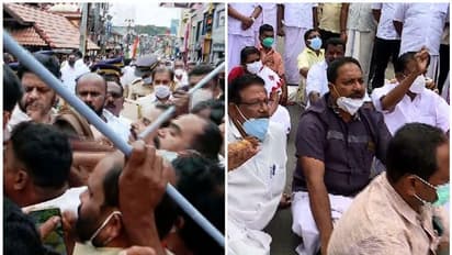 ഇന്ധനവില വര്‍ദ്ധന; ചക്രസ്തംഭന സമരവുമായി കോണ്‍ഗ്രസ്, പൊലീസ് കയ്യേറ്റം ചെയ്തെന്ന് പാലക്കാട് എംപി, സംഘര്‍ഷം