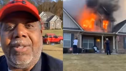 വീട് കത്തുമ്പോഴും പുഞ്ചിരിയോടെ ലൈവിൽ വന്ന് സുവിശേഷ പ്രചാരകൻ, ജീവൻ രക്ഷപ്പെട്ടതിൽ ദൈവത്തിന് സ്തുതി എന്നും