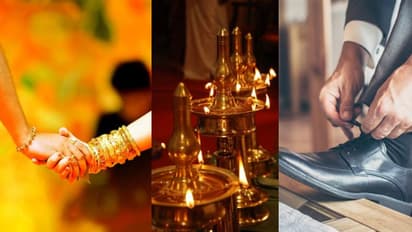 നിലവിളക്കും അഴിക്കാത്ത ഷൂസും; കൊല്ലത്ത് കെട്ടിയ താലി അഴിച്ച് നല്കി വധു, പിന്നാലെ അതേവേദിയില് വിവാഹം