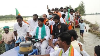 சென்னையில் படகு... கடலூரில் டிராக்டர்.. வெள்ள களத்தில் கலக்கும் அண்ணாமலை...!